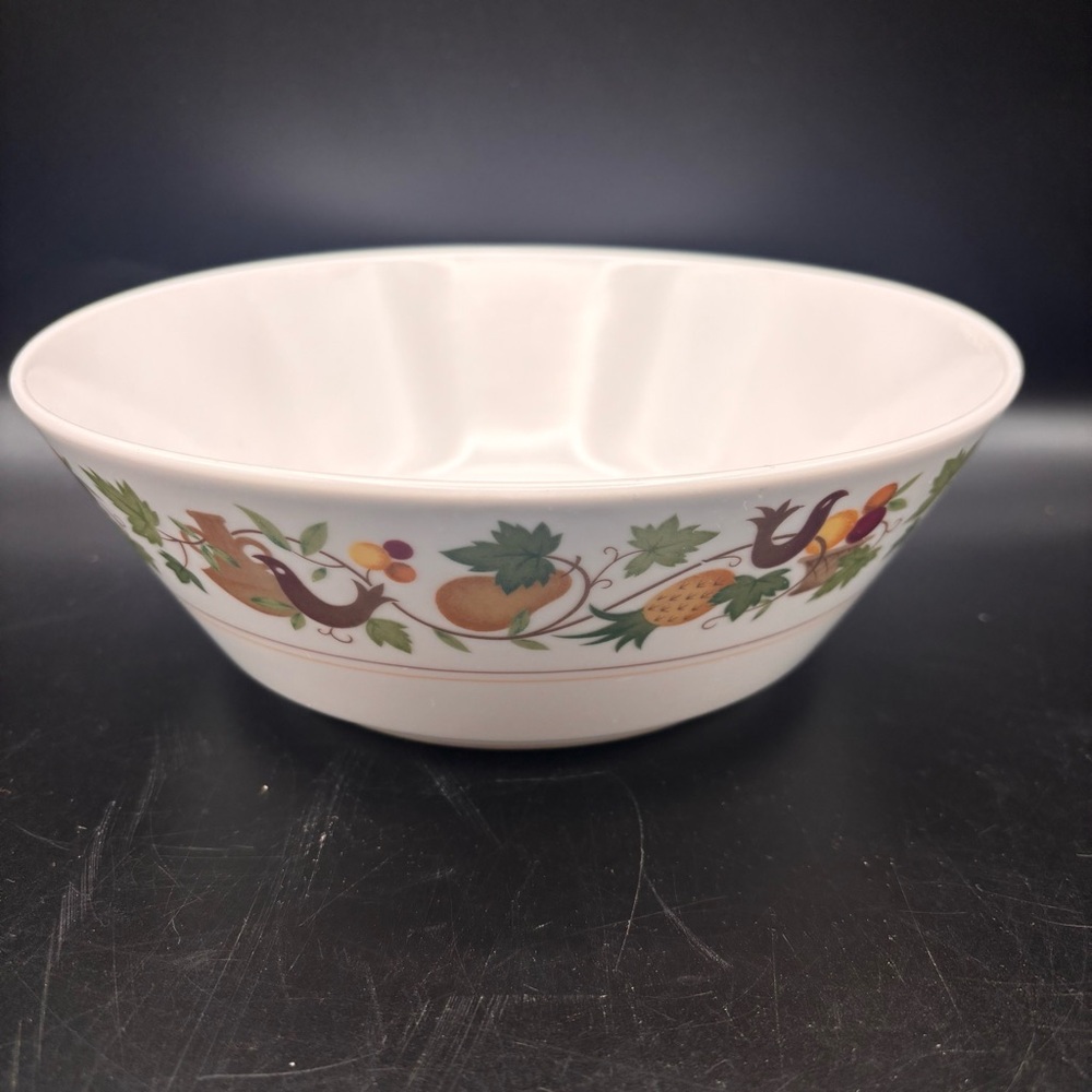 Noritake Homecoming Serving Bowl Pattern 9002 Bird Pineapple Fruit 8 1/2”‎ x 3” - Picture 2 of 5